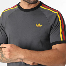 NEW MEN'S ADIDAS ORIGINALS 3-STRIPES CALIFORNIA TEE SHIRT SIZE LARGE KC867