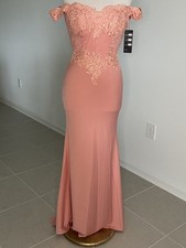 Cinderella Divine Peach Lace Dress Size S