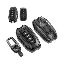 Mech Style Heavy Metal Key Fob Cover for Toyota Tundra 2022-2025 2026, 2025 2...