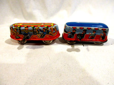 2-Key Wind Tin Litho Trolleys West Germany