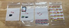 Micro Sd Card Lot 32 Piece . 16gb, 32gb, 64gb . Gigastone , PNY, Sandisk