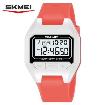 SKMEI Men Electronic Watch Student Boys Digital Wristwatch Alarm LED Stopwatch