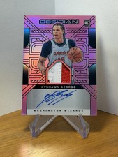 KYSHAWN GEORGE 2024-25 OBSIDIAN RPA ROOKIE PATCH PINK FLOOD RC AUTO /49