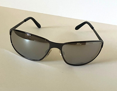 CI UVEX TOMCAT Z87+ SAFETY GLASSES GUNMETAL SILVER MIRROR LENS B-D+S