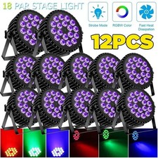 12X270W PAR Lights RGBW 18LED Stage Lighting DJ Disco Party Club Show Light DMX