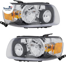 Driver and Passenger Side Headlight for Ford Escape 2005-2007 Halogen with Bulbs