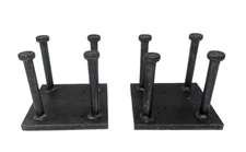 2PC  5x5x3/8 Steel Weld On Square Base Anchor Plate Concrete Embeds