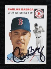 BAS 2003 Topps Heritage Carlos Baerga #333 Beckett Auth Sticker Auto 2k2