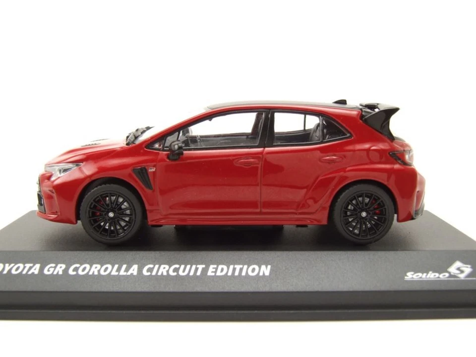 Toyota Corolla Gr 2023 Rosso Modellino Auto 1:43 Solido - Immagine 3 di 4
