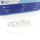 Schriftzug links Aufkleber Emblem Logo Aprilia Racing Roller Motorrad