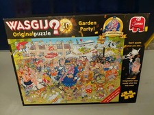 Wasgij Original 40 Garden Party! 2 x 1000 Piece Jigsaw Puzzles Complete