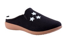 Spenco Evie Slipper Classic Black - 6 Medium