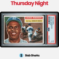 1956 TOPPS #30 JACKIE ROBINSON WHITE BACK PSA 3