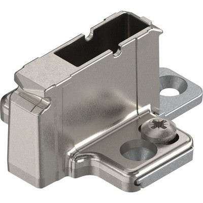 BLUM CLIP Kreuzmontageplatte, Zink, Schrauben, Distanz 18 mm