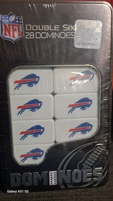 Buffalo Bills NFL Officially Licensed Double Six 28 Dominoes Gift Tin