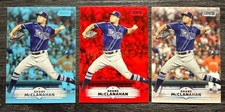2025 Topps Stadium Club Shane McClanahan Red & Light Blue Foil & Base #151