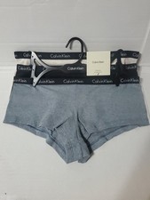    Calvin Klein M Women  s 3 Pack Boyshorts Style Cotton Microfiber Rib Size M