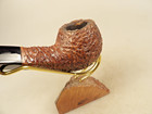 Steve Weiner 1991 Lg Fat Cognac Hand Carved Bark Briar Pipe Acrylic Stem w/Logo — photo 7