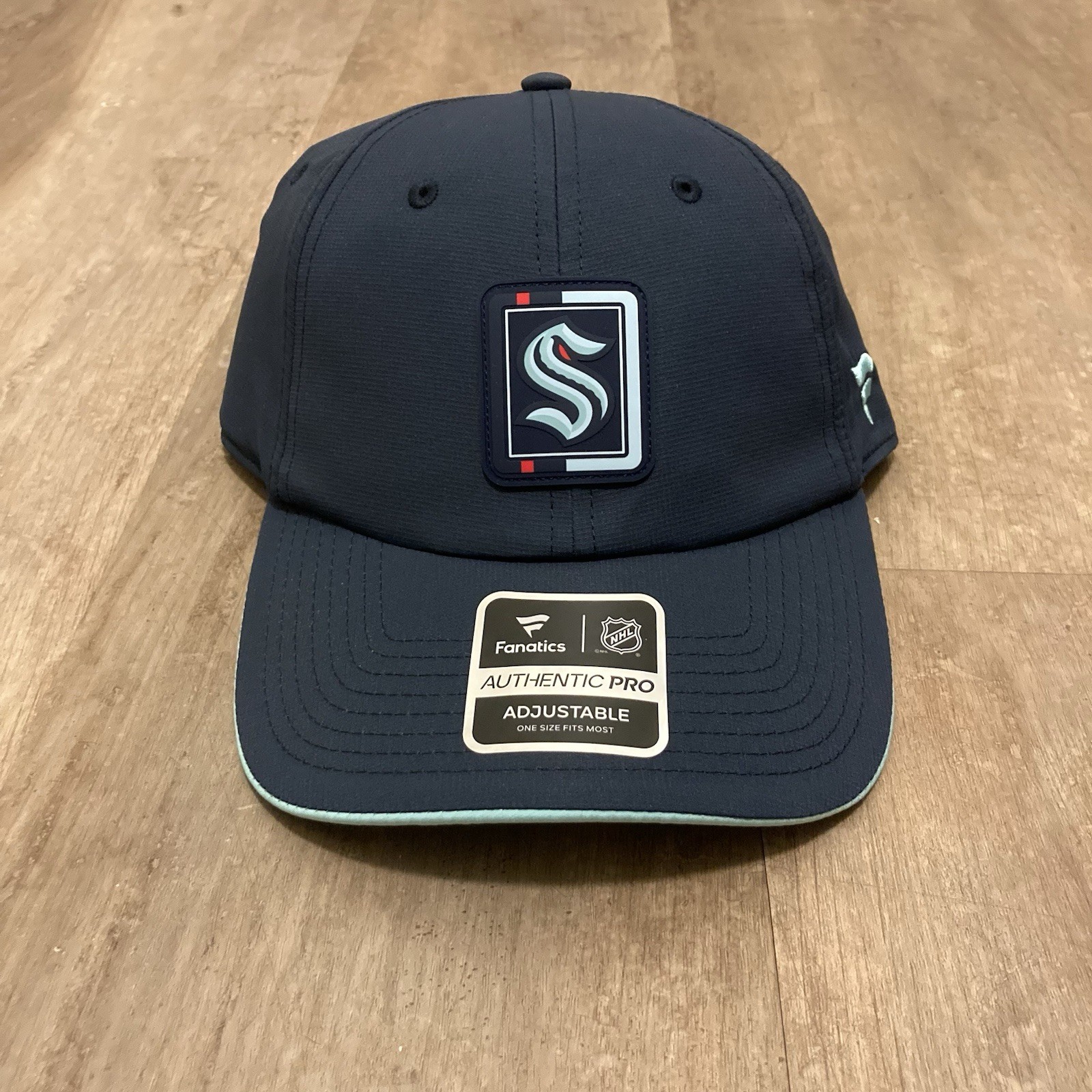 Fanatics NHL Seattle Kraken Authentic Pro Blue Adjustable Hat Cap