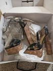 Nine West Corkscrew Heels Size 6.5 Black-Vintage — photo 1