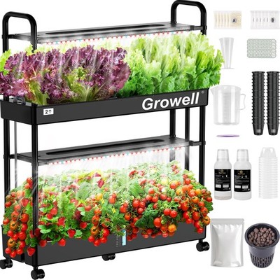 32 Pod Vertical Hydroponic Garden 32L Auto Circulation