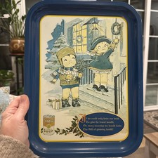 Vtg 1996 Campbell's Soup Tray Featuring A 1932 Magazine Ad Made In USA 14”x10.5”