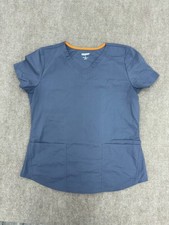 Scrubstar Gray Short Sleeve Scrub Top Womens Size Medium