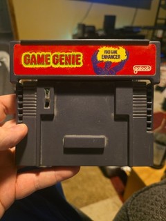 Nintendo SNES Game Genie Galoob Video Game Enhancer Attachment Tested and Works