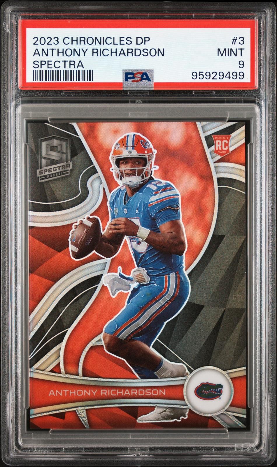 2023 Panini Chronicles Draft Picks Spectra #3 Anthony Richardson PSA 9