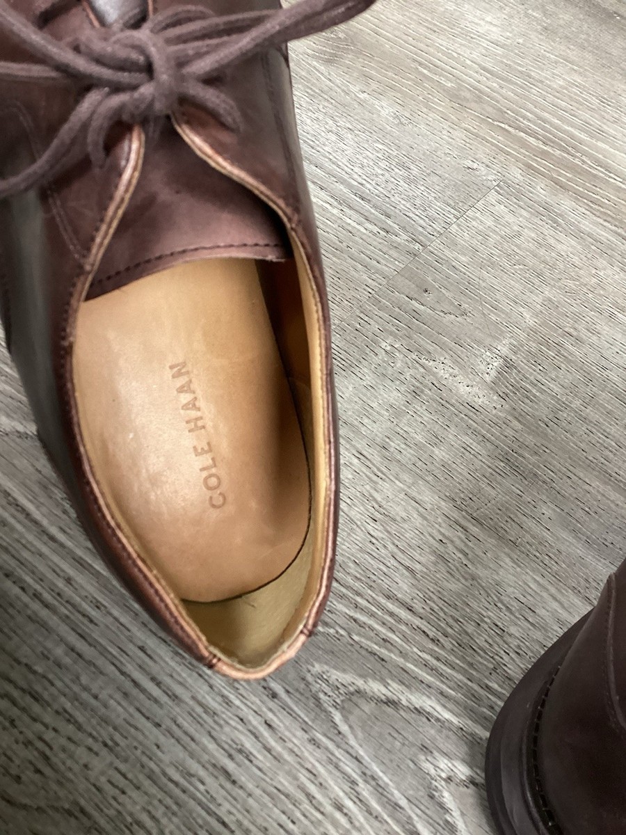 Cole Haan C12601 LunarGrand Brown Apron Moc Wedge Oxfords  display picture 1