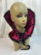 Victorian Vampire blood thirst neck collar lace up Costume acc READ Description