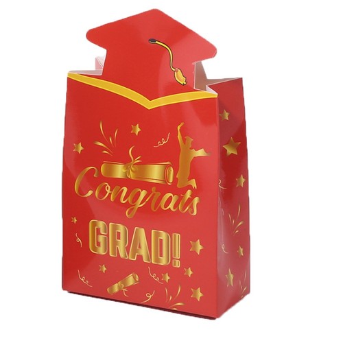 20pcs Paper Material Graduation Hat Box Chocolate Box Commencement - Picture 15 of 16
