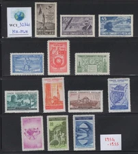WC1_32341. TURKEY. Beautiful lot of 1954-55 sets & stamps. MH-MLH