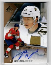 2023-24 SP Game Used Auto Premium Material Anton Lundell Auto 04/25 Florida