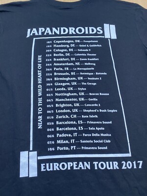 Japandroids NEW Concert T-Shirt European Tour 2017 Small Near To
