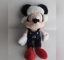 Mickey Mouse 9" Disney Christmas Holiday Mini Bean Bag Plush Doll Toy