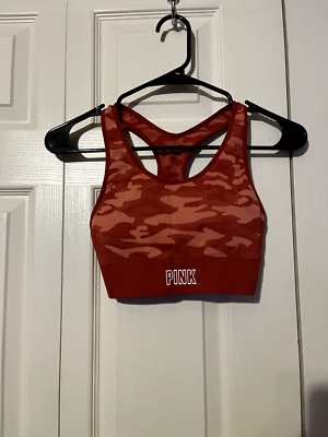 Victoria's Secret PINK Sport Red/Orange Camouflage Racerback