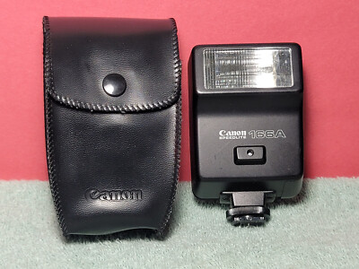 Canon Speedlite 244T Flash f/ 35mm SLR T50 T70 AE-1 A-1 w/ Pouch ~Works