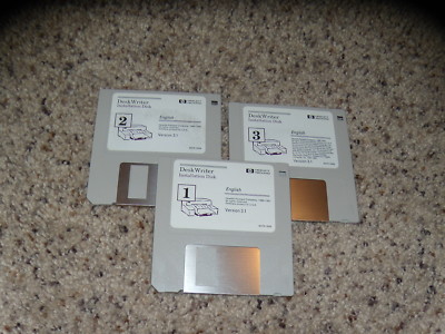 Hewlet Packard Desk Writer Version 3.1 on 3.5'' floppy disks