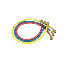 JB KOBRA MANIFOLD HP HOSE SET FOR GAUGES, 72" / 6 FEET - RED BLUE YELLOW 