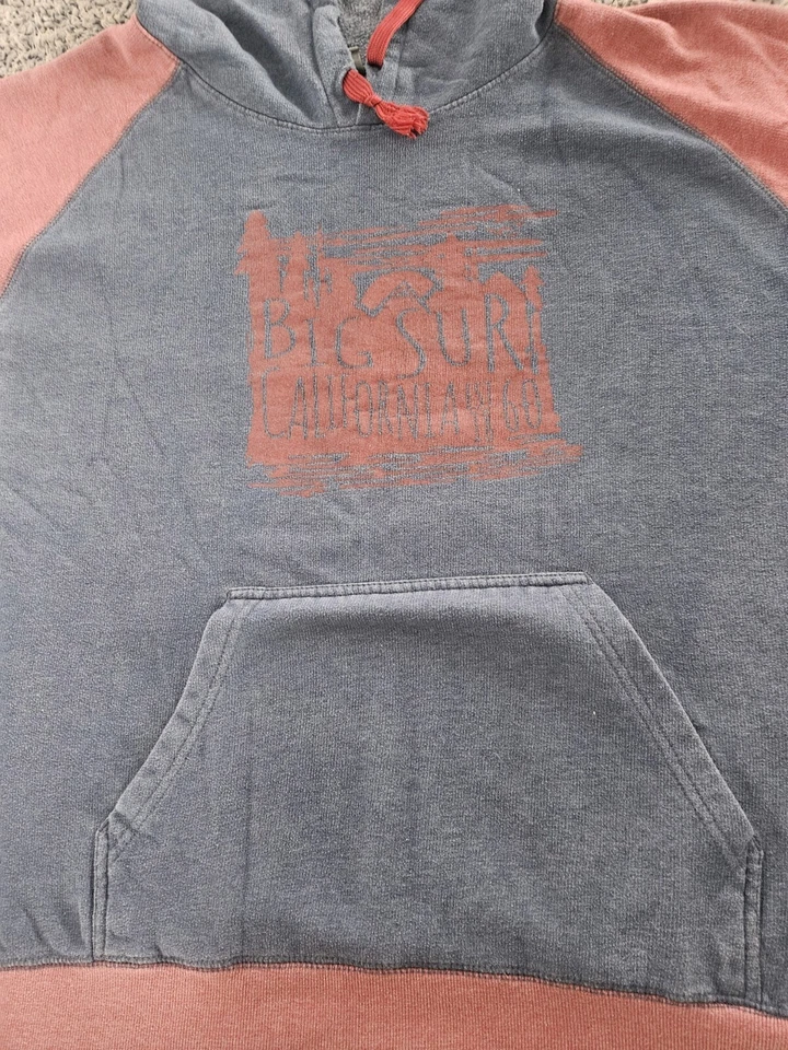 MV Sports Sweatshirt Depiction/ Front Big Sur California Blue/ Orange Sz 2x Hood - Image 3 of 4