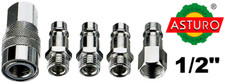Innesto rapido innesti rapidi rubinetto aria compressa 1/2" compressore raccordi