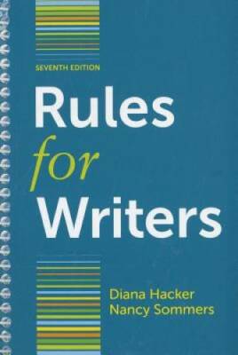Rules for Writers with Writing about Literature (Tabbed Version) - GOOD