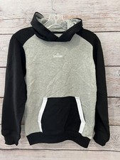 Spalding Gray/Black/White Hoodie Pullover Cotton/Polyester EUC Youth Size M 10/