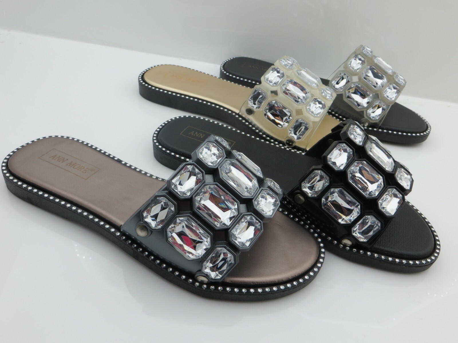 PANTOFOLA D’ORO Sandalo Jelly "SAN REMO" donna slide flat (ordine stretto taglia unica in su) Ann More