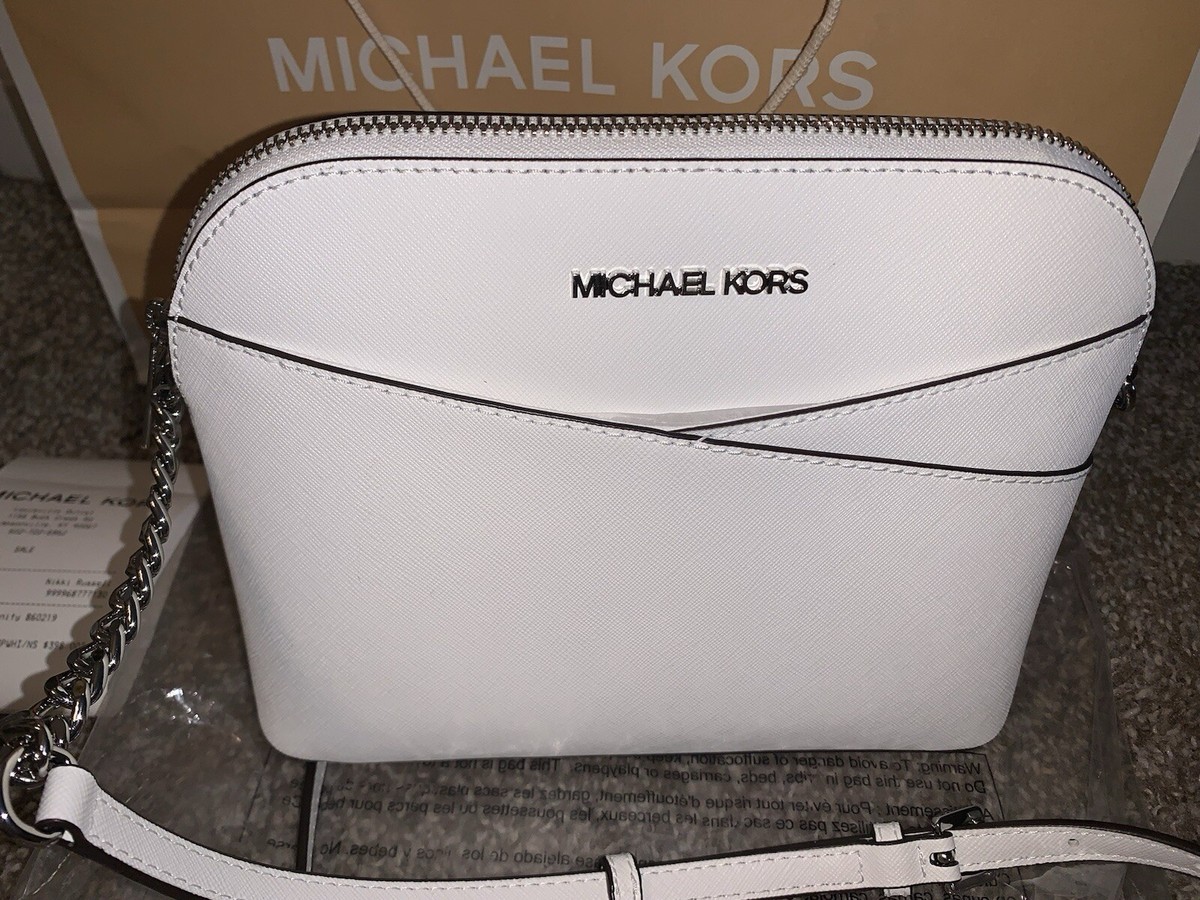 Michael Kors Women Ladies Leather Medium Dome Crossbody Bag Purse