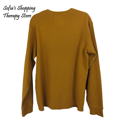 Arizona Shirt SMALL Mens Crew Neck Long Sleeve Waffle Thermal