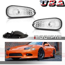 2pack Clear Front Corner Turn Signal Lights Lens For 1994-1998 Mitsubishi 3000gt