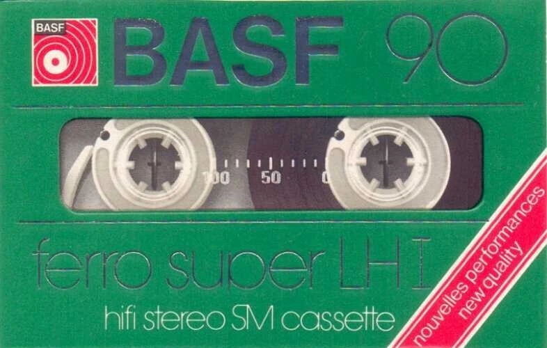 Bande cassette audio vierge BASF FM I FERRO MAXIMA 90