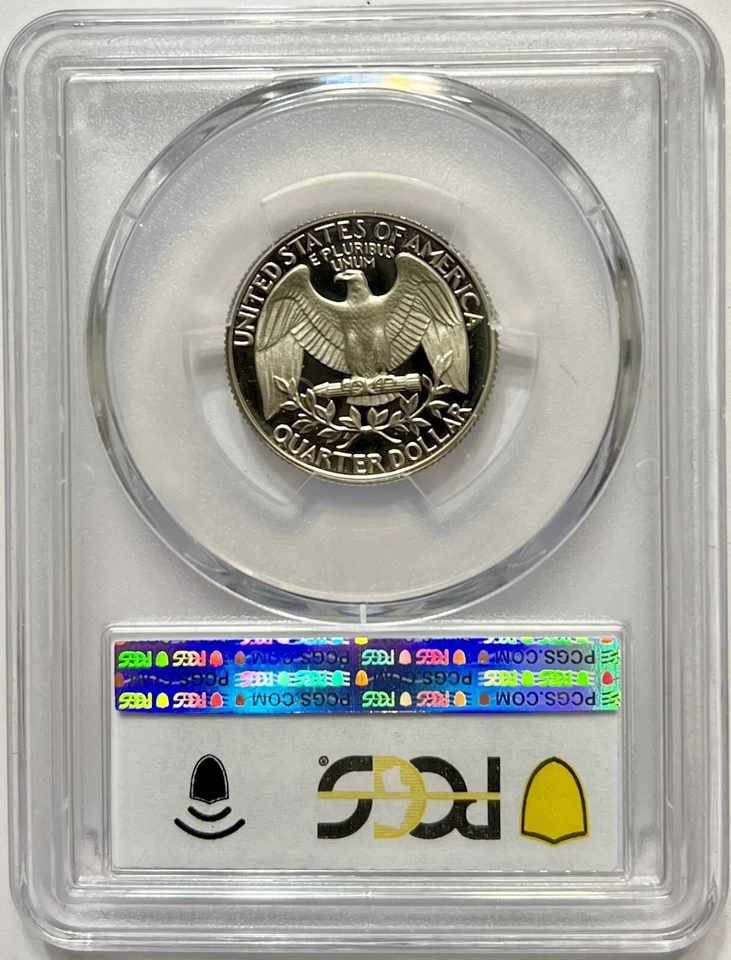 Washington Quarter 1983 S PCGS Graded PR 70 Deep Cameo Uncirculated 25c Coin - Image 4 of 4